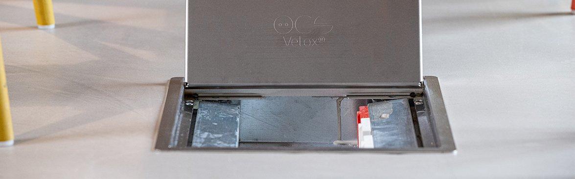 OCS VELOX® HYDRO vloerdoos voor anhydriet vloeren. Bij Rexel Nederland.